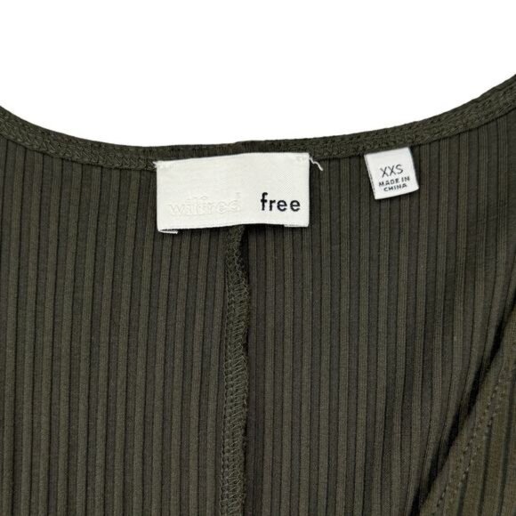 Aritzia Wilfred Free Rocio Midi Dress In Moss Green Size XXS - Picture 4 of 6